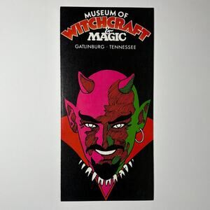 Vintage Museum of Witchcraft and Magic Gatlinburg TN Travel Pamphlet Devil 1970s